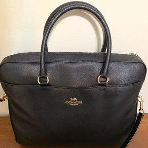 Black Coach Laptop Bag